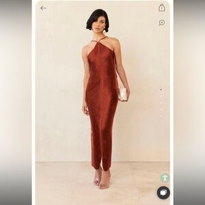 Cult Gaia Renata Gown in Bronze Size: M